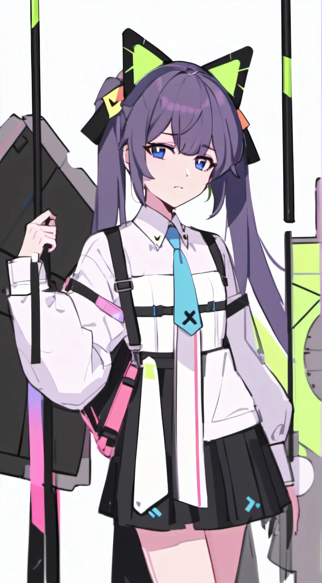 ai character: Kuromi  background