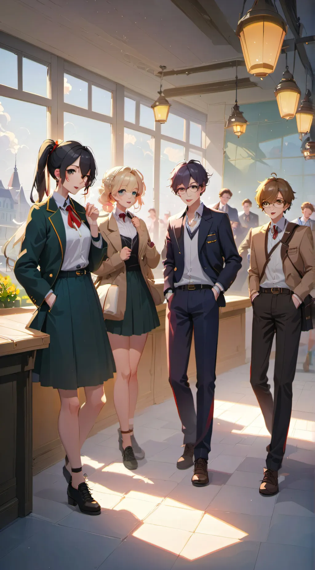 ai character: new in class background