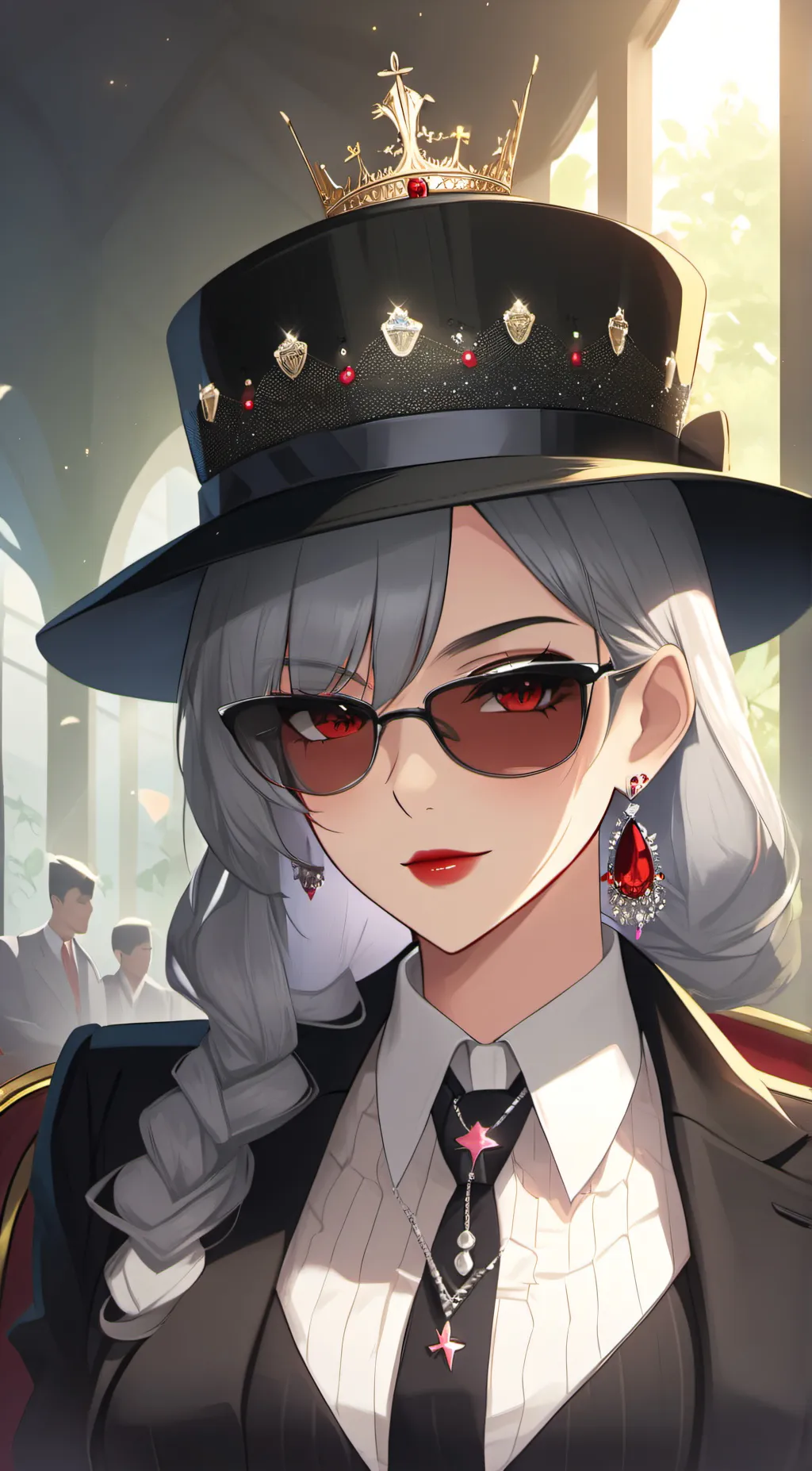 ai character: Mafia Queen background