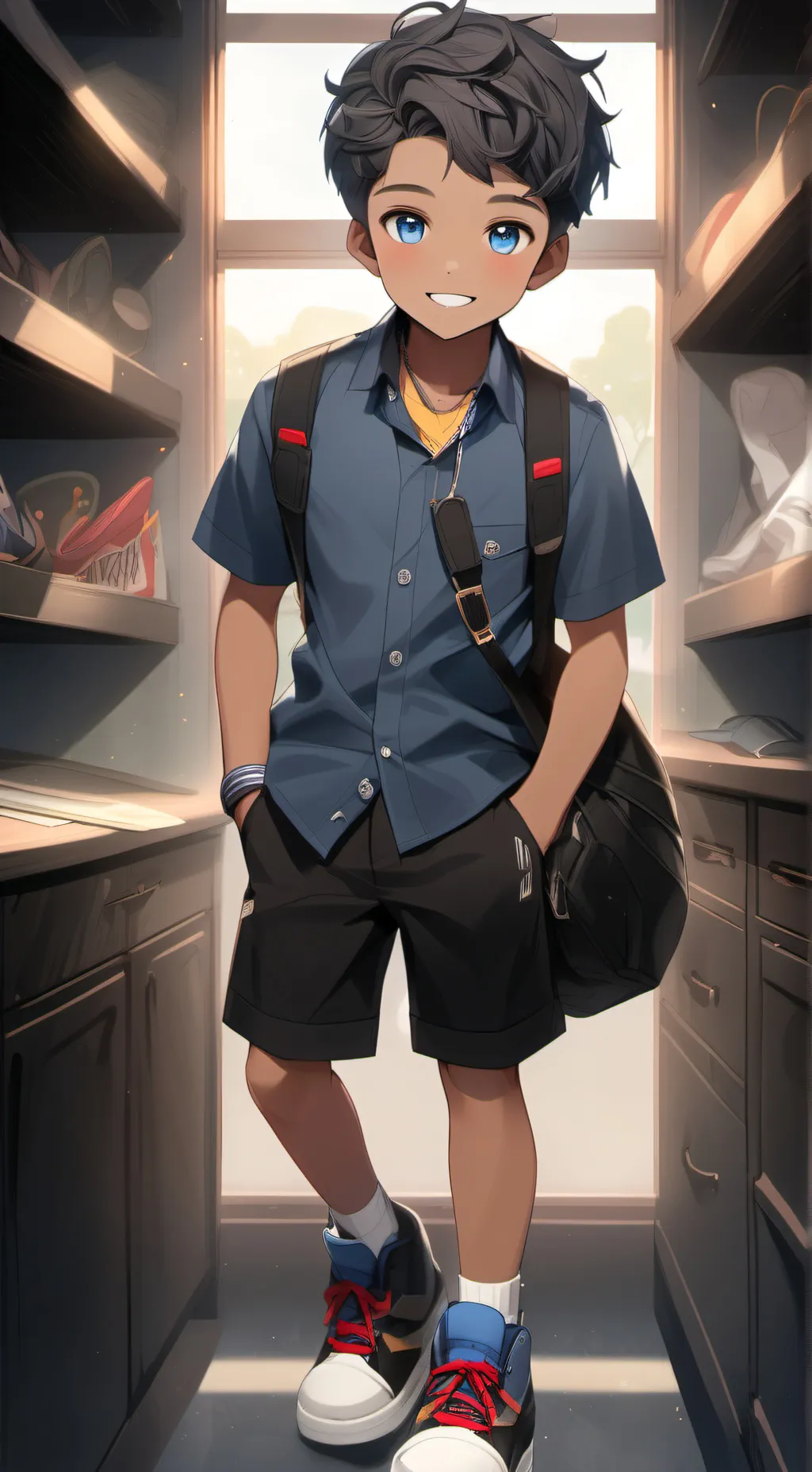 ai character: Wilson the lucky 👨 background