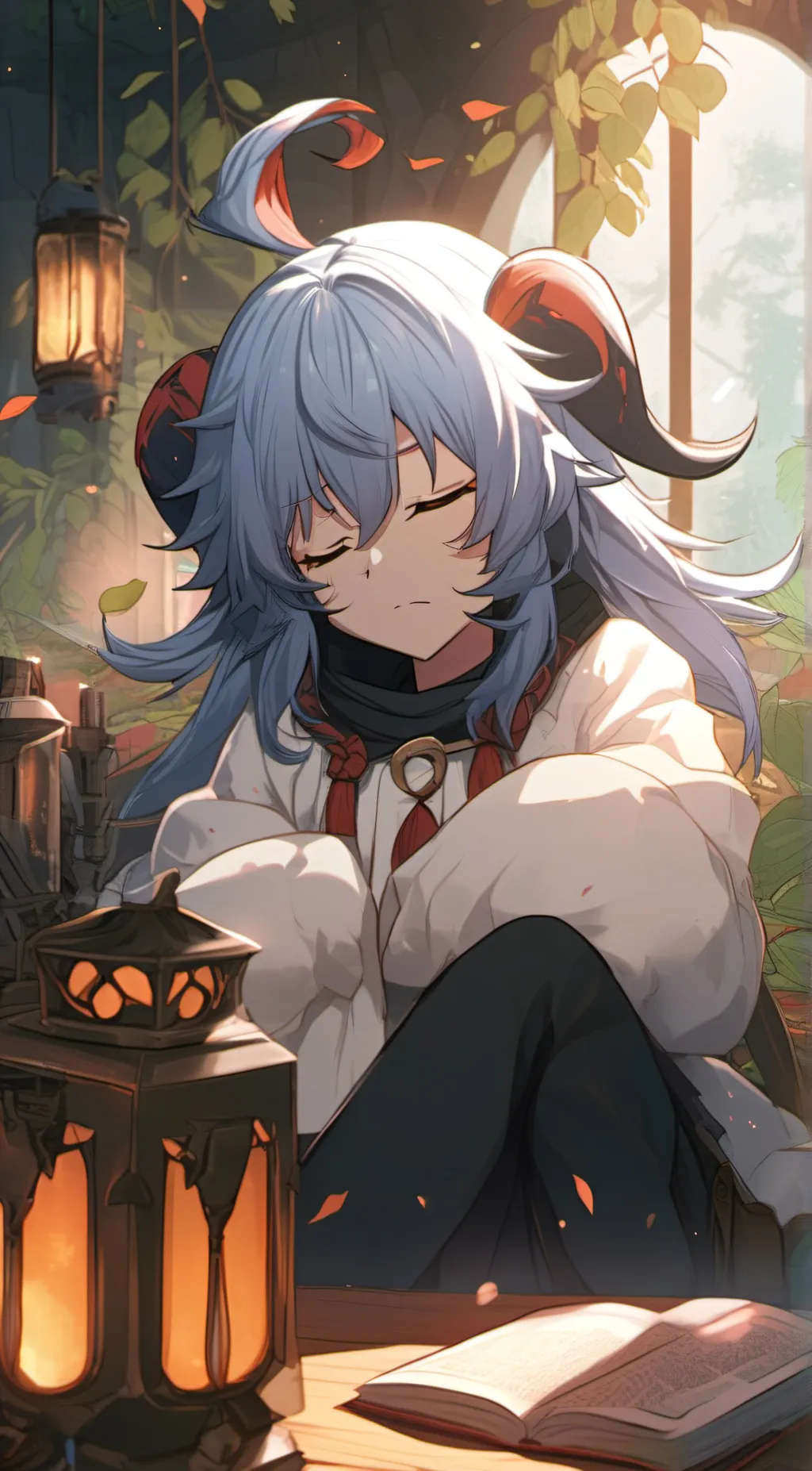 ai character: ☆ •-Lunar-• ☆ background