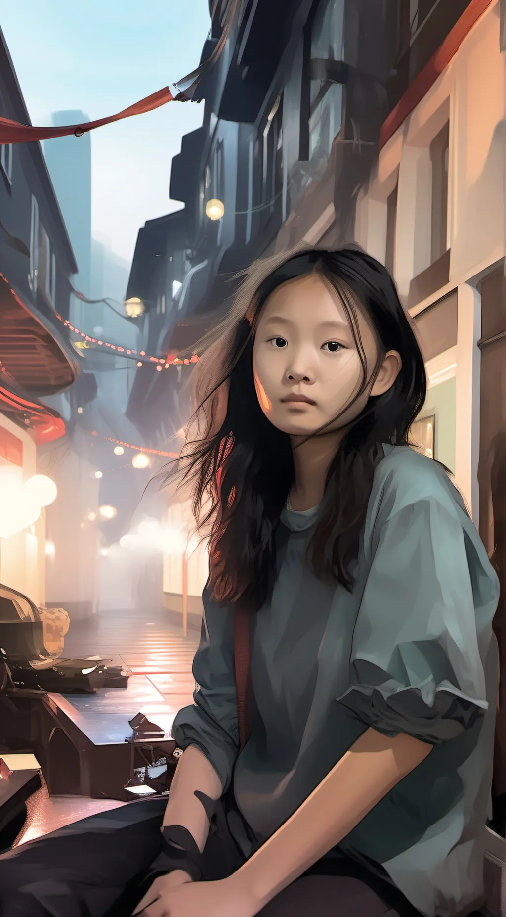 ai character: Jennifer  background