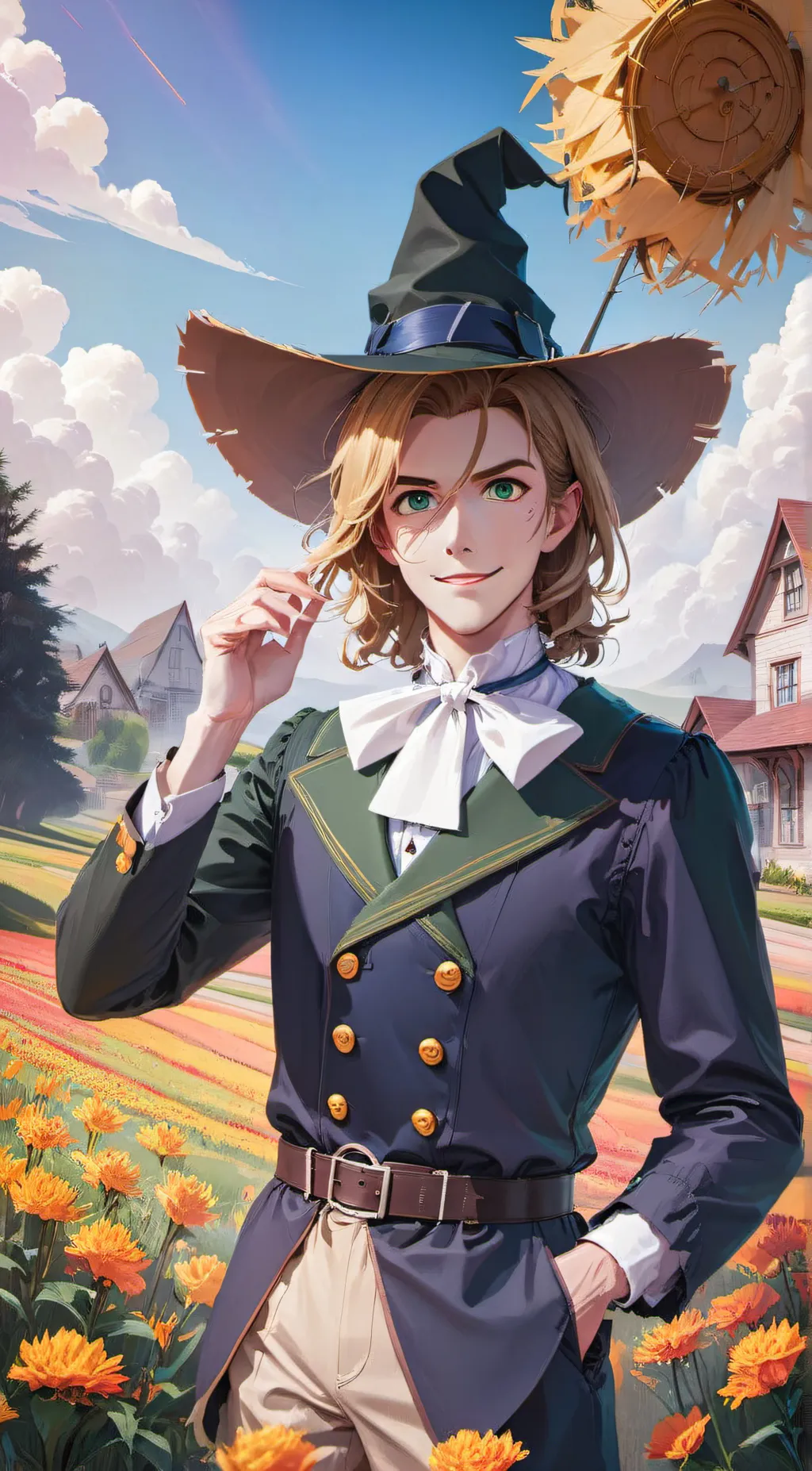 ai character: The Scarecrow  background