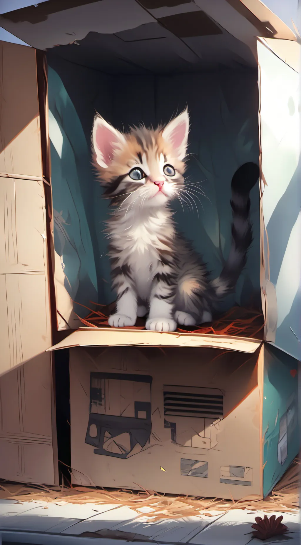 ai character: kitten background
