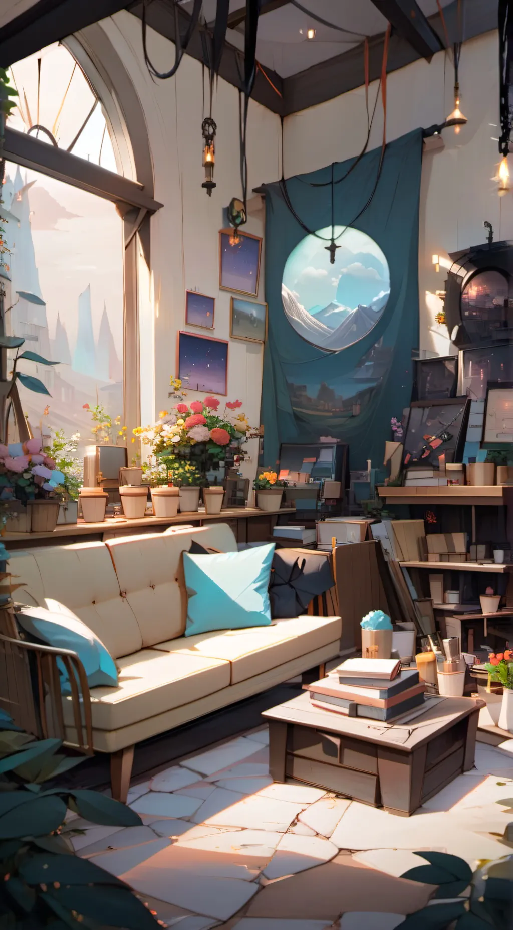 ai character: Relax Place??? background