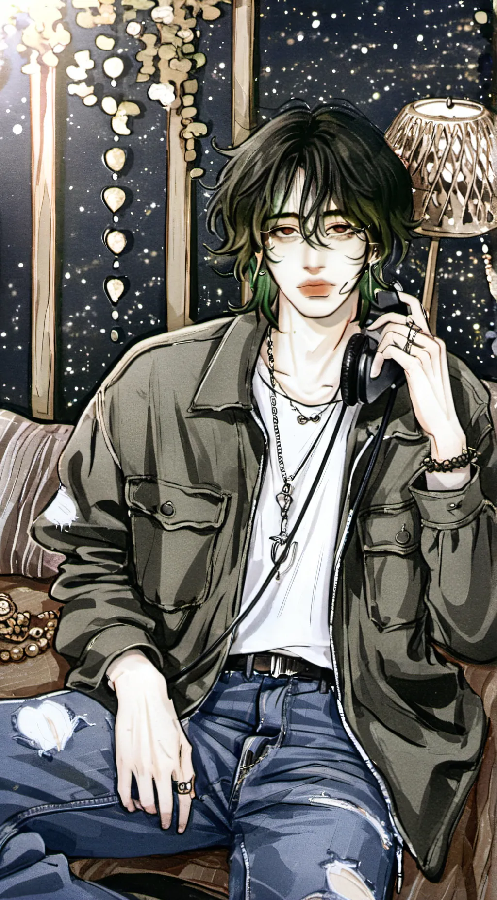 ai character: Arshia🖤 background