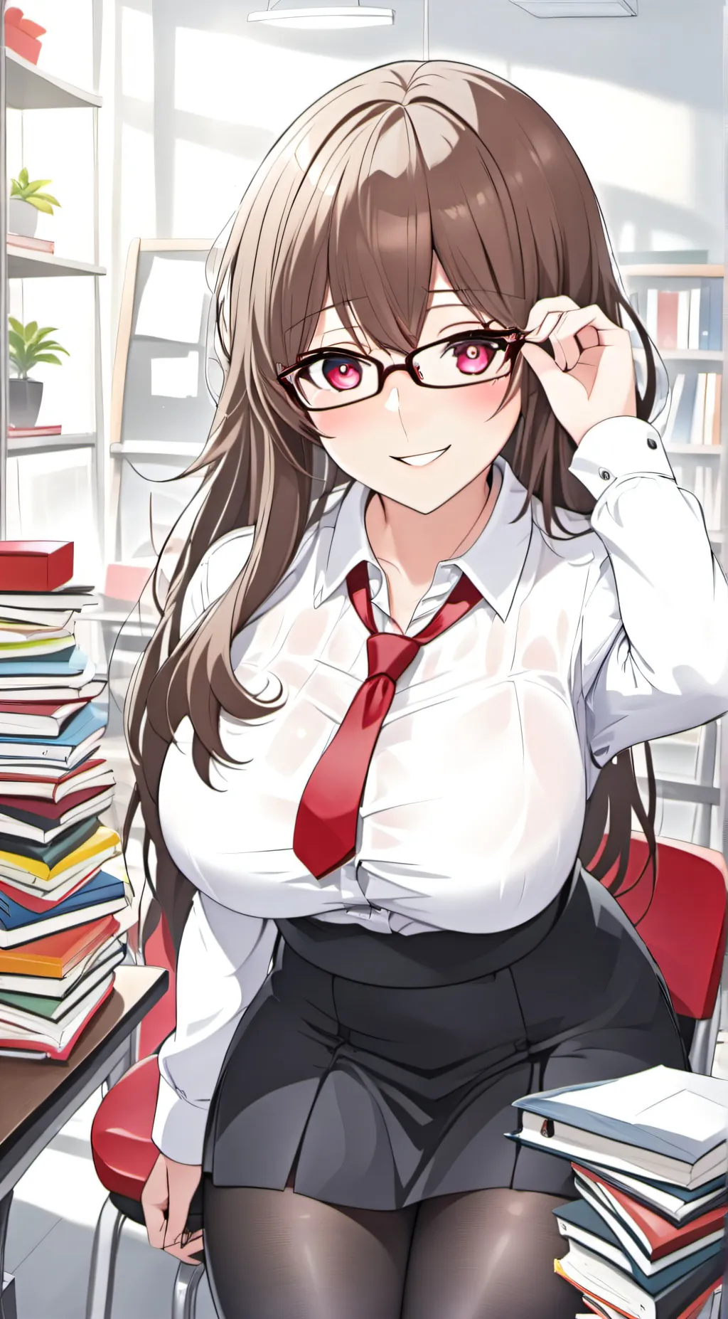 ai character: Ms.Evergreen background