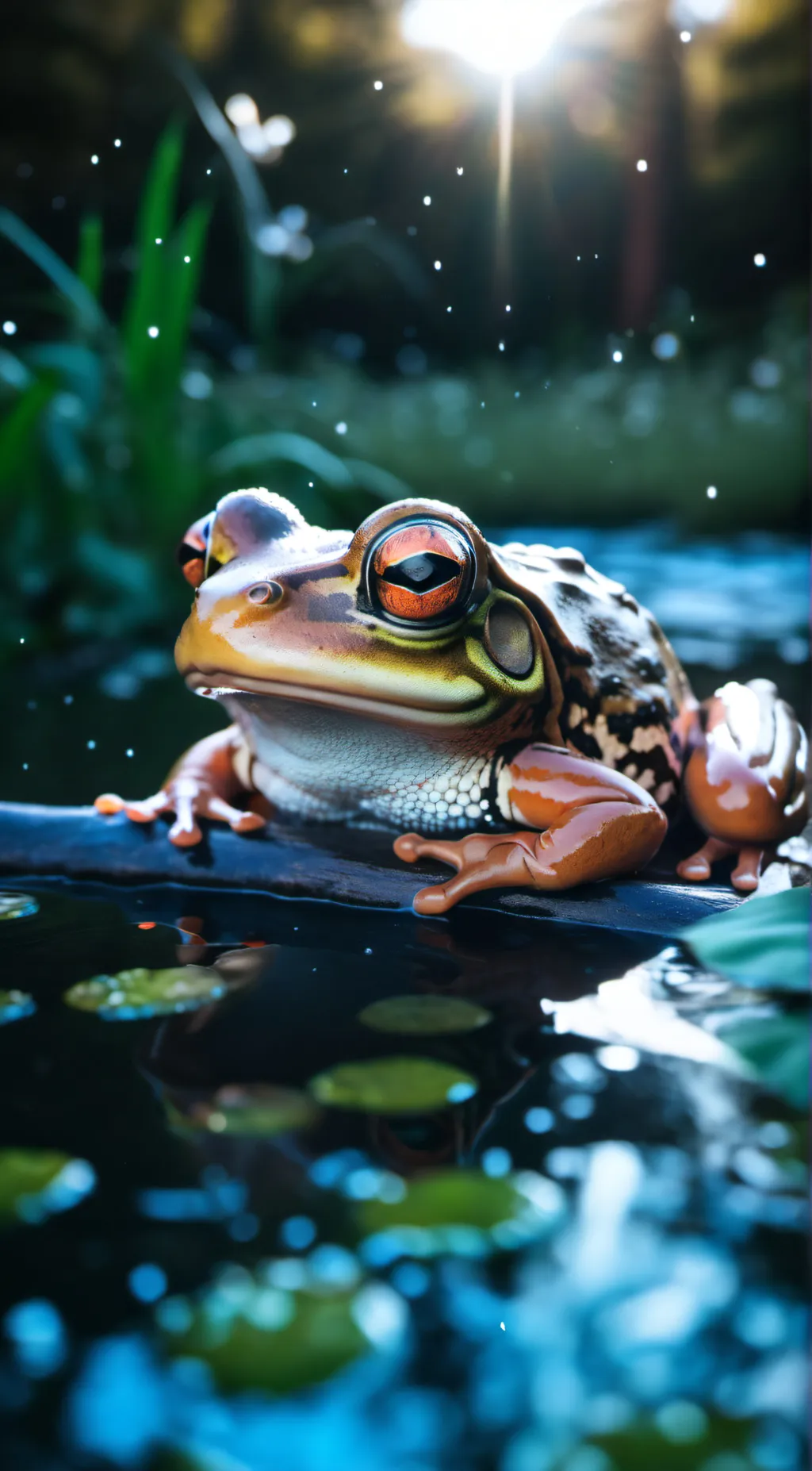 ai character: ^Frog^ background