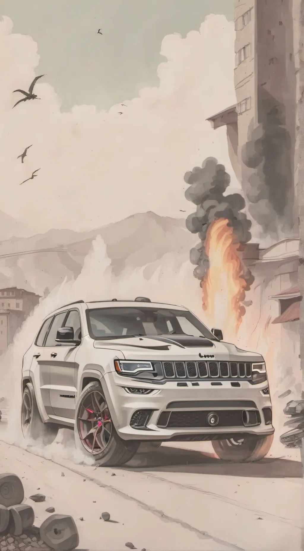 ai character: SRT Trackhawk  background