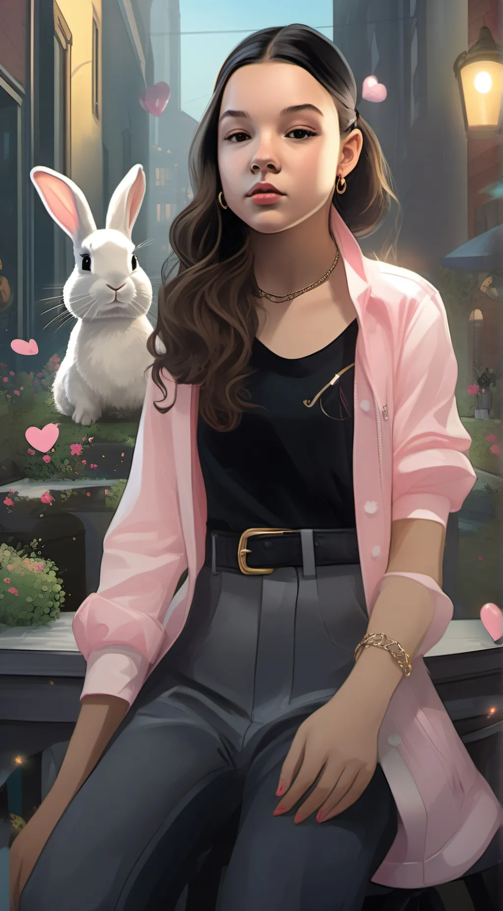 ai character: jojo  background