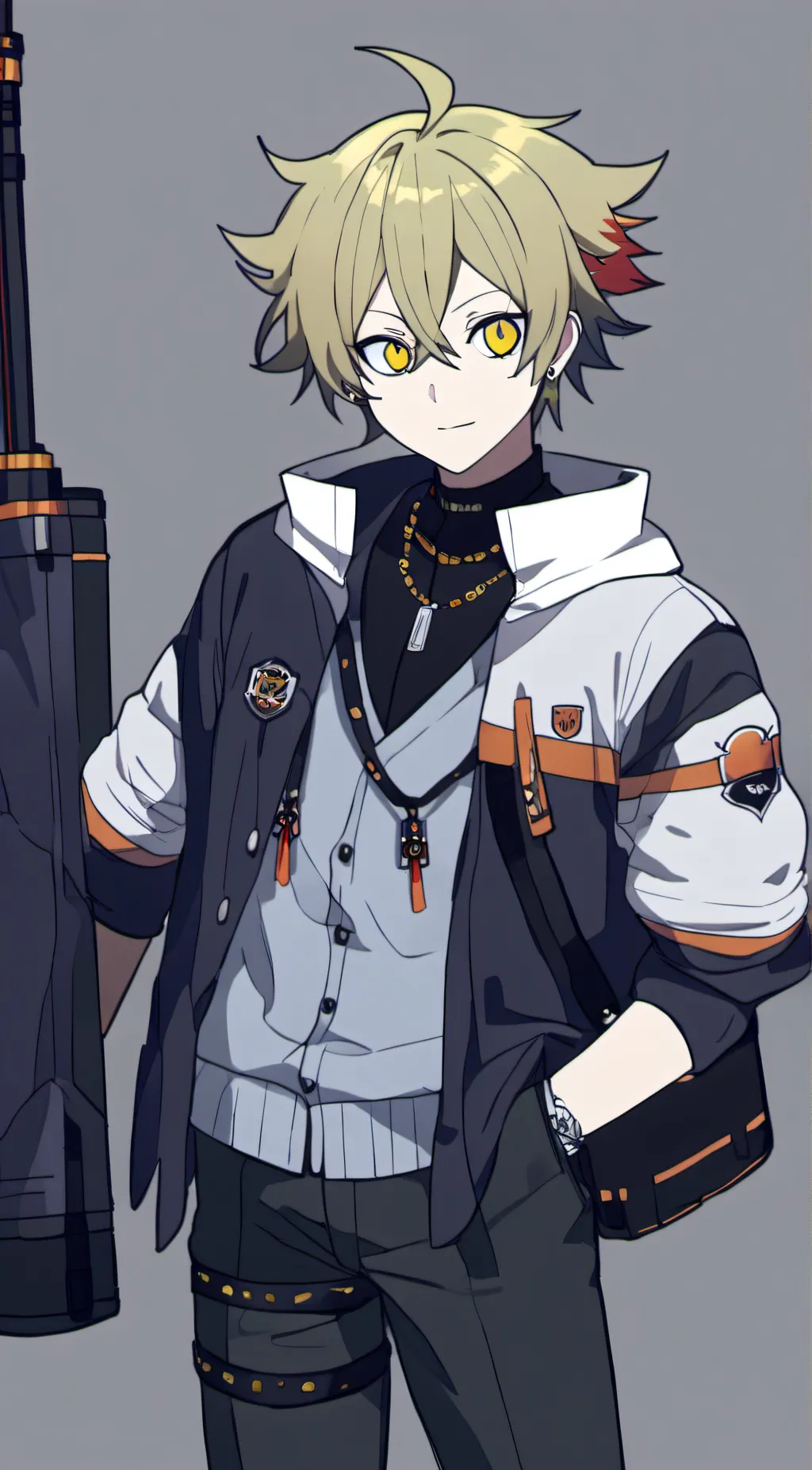 ai character: bakugo  background