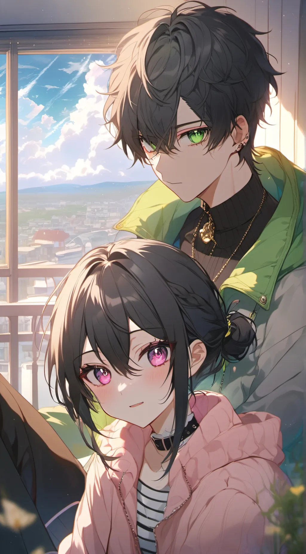 ai character: Ashley & Andrew background