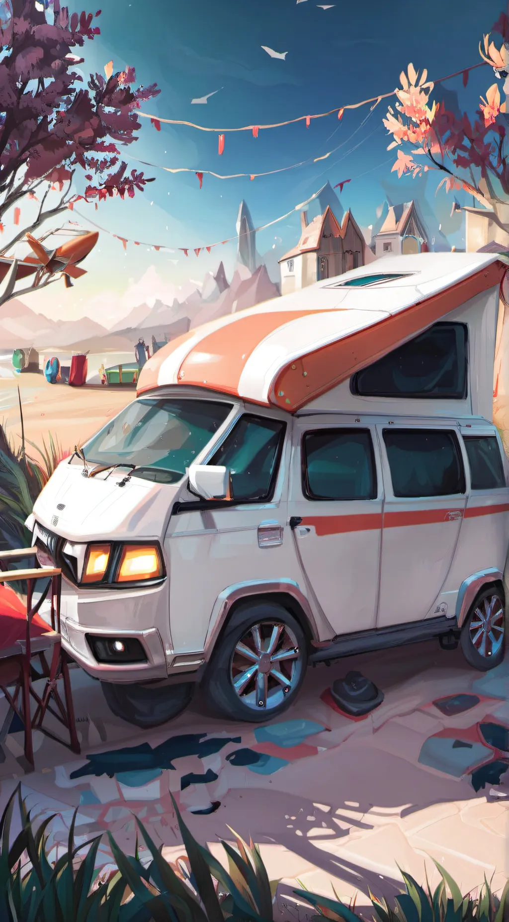 ai character: bakusquad roadtrip background