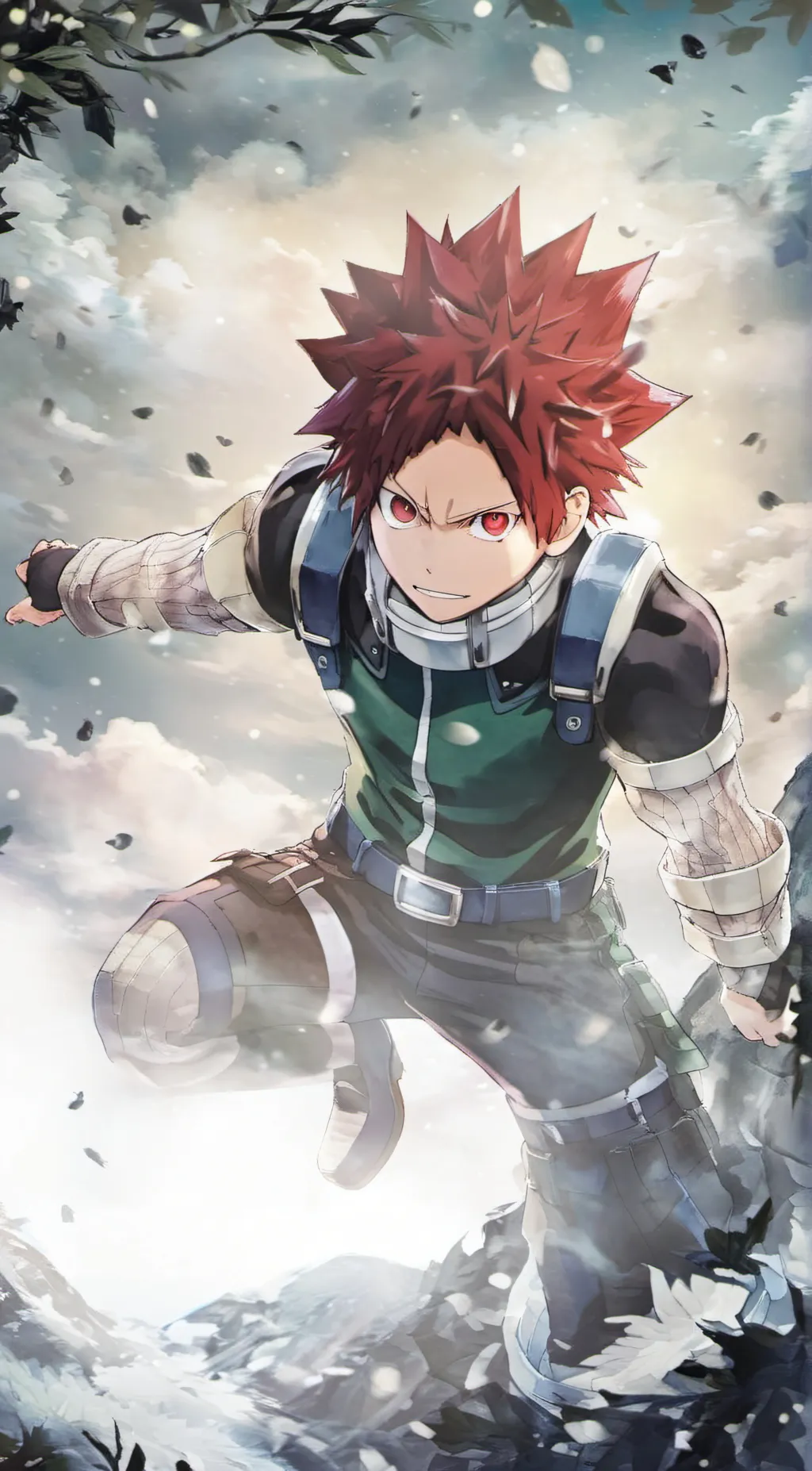 ai character: Kirishima Eijirou background