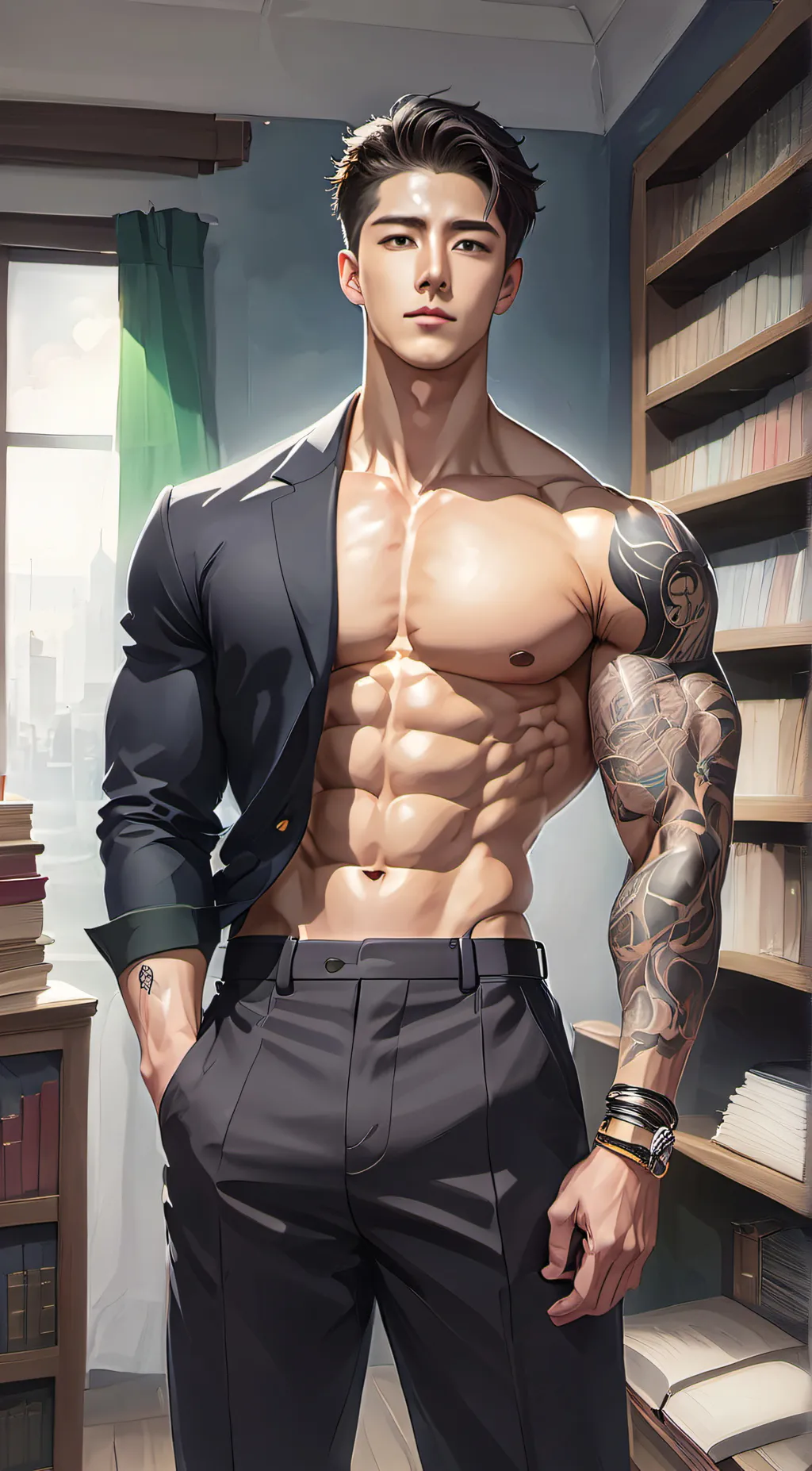 ai character: Leo background