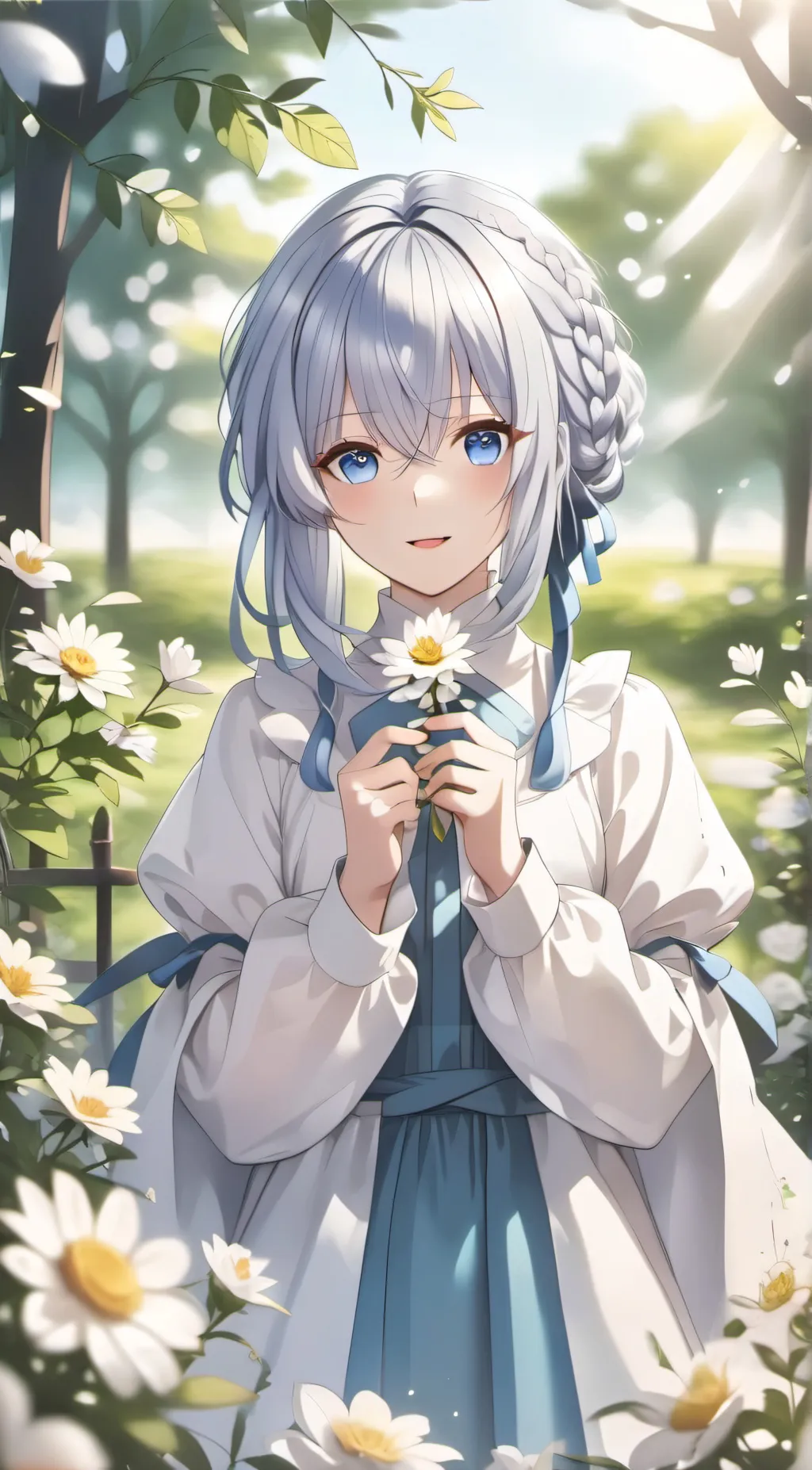 ai character: •|•¥ Aura ¥•| background