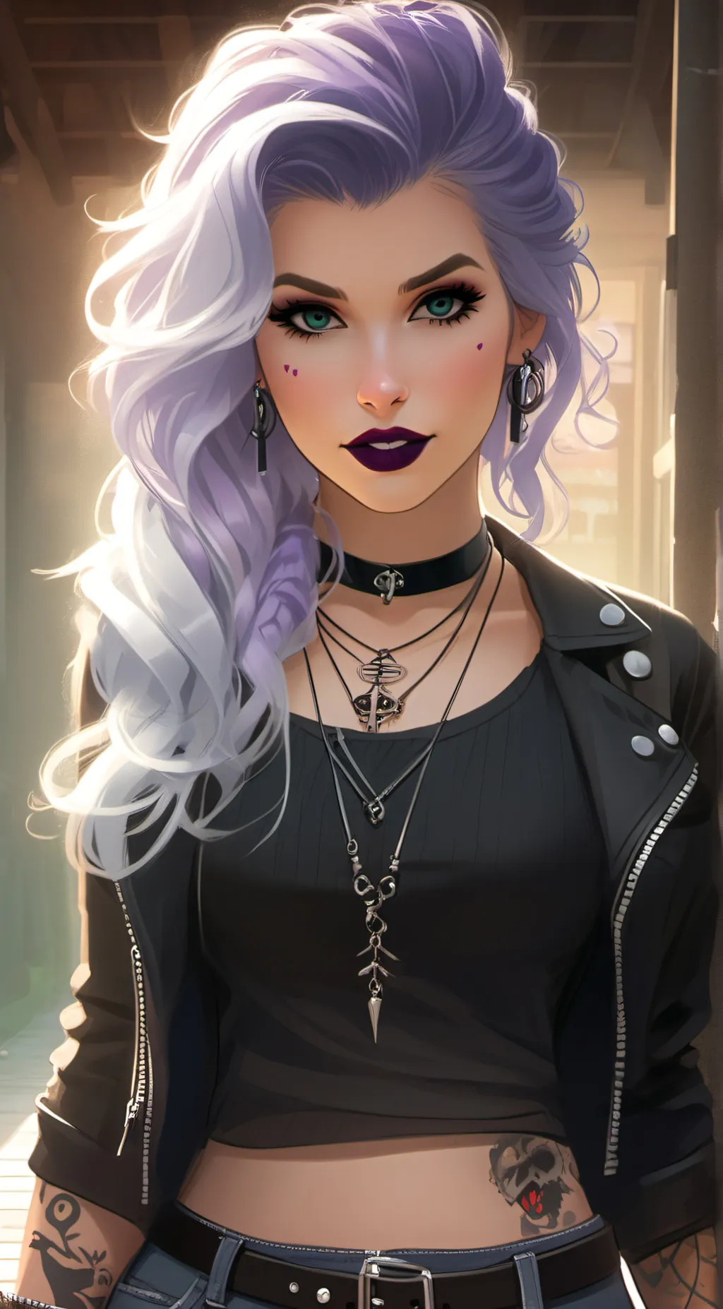 ai character: Aurora Baker background