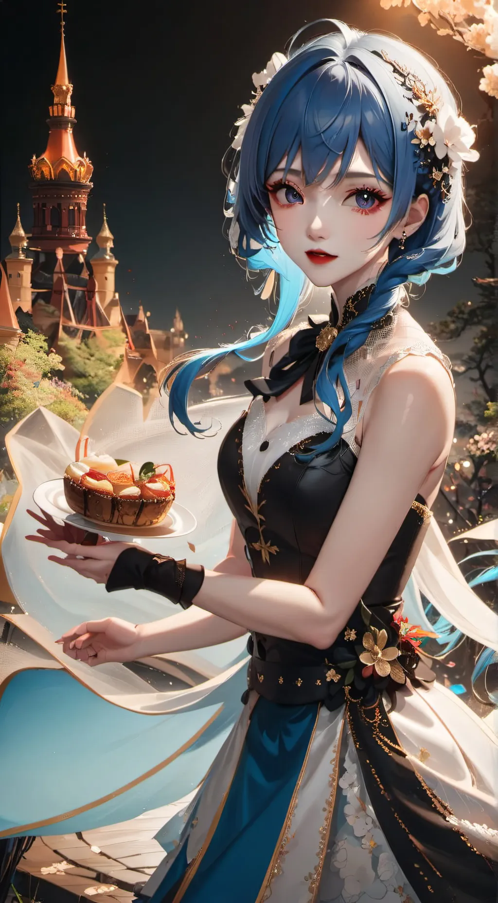 ai character: sky background