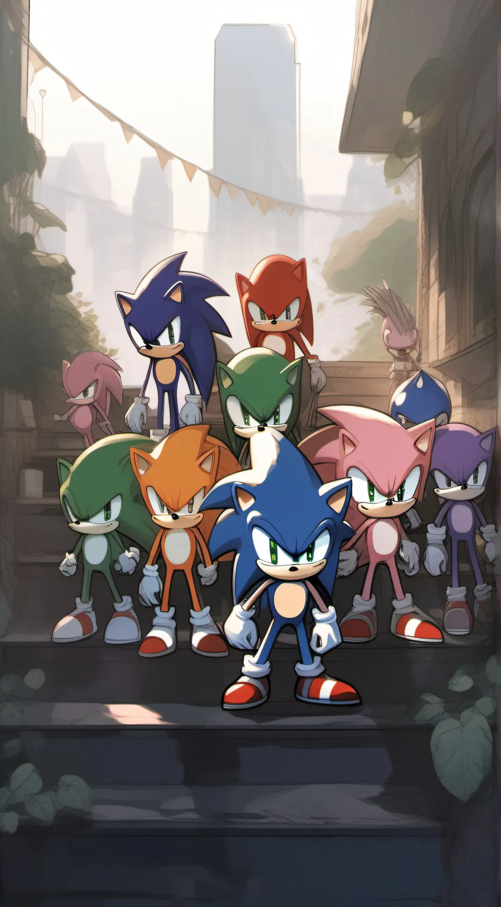 ai character: sonic verse background