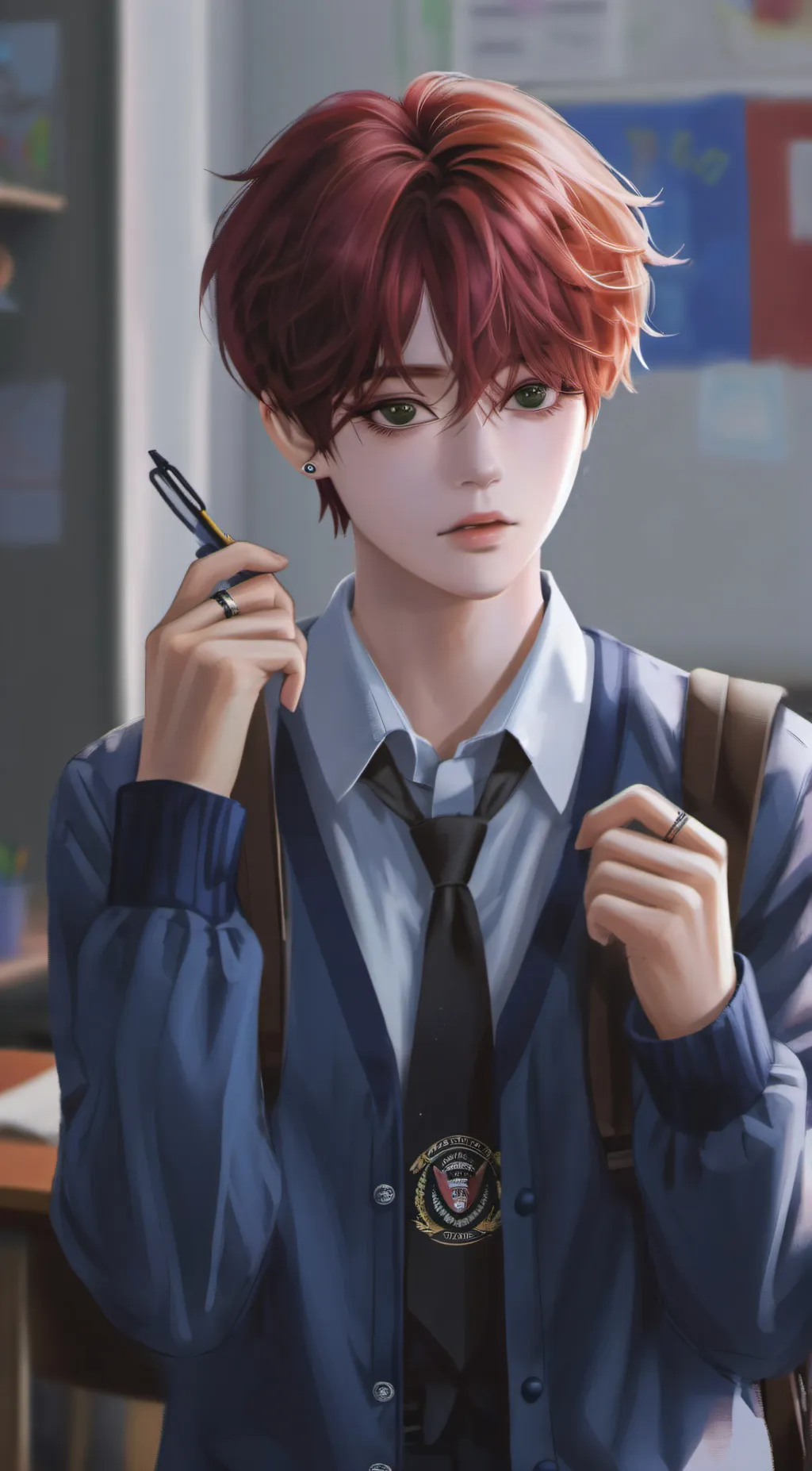 ai character: Jun-Seo  background
