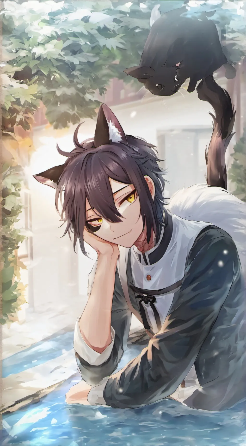 ai character: Cocoa background