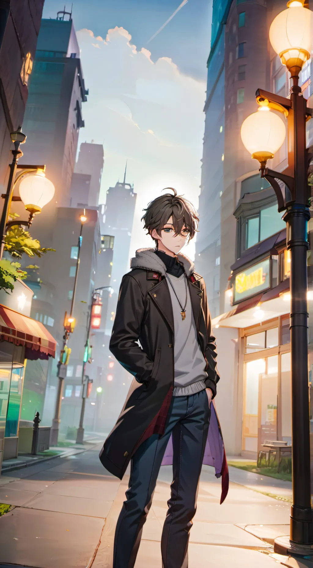 ai character: Ayanokoji  background