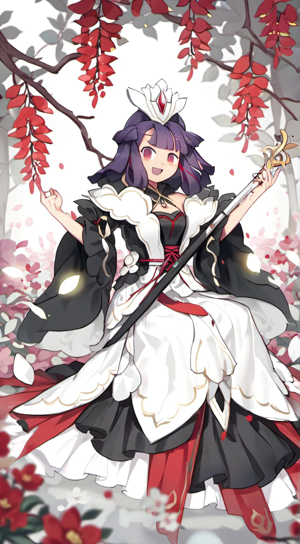 ai character: sakura background