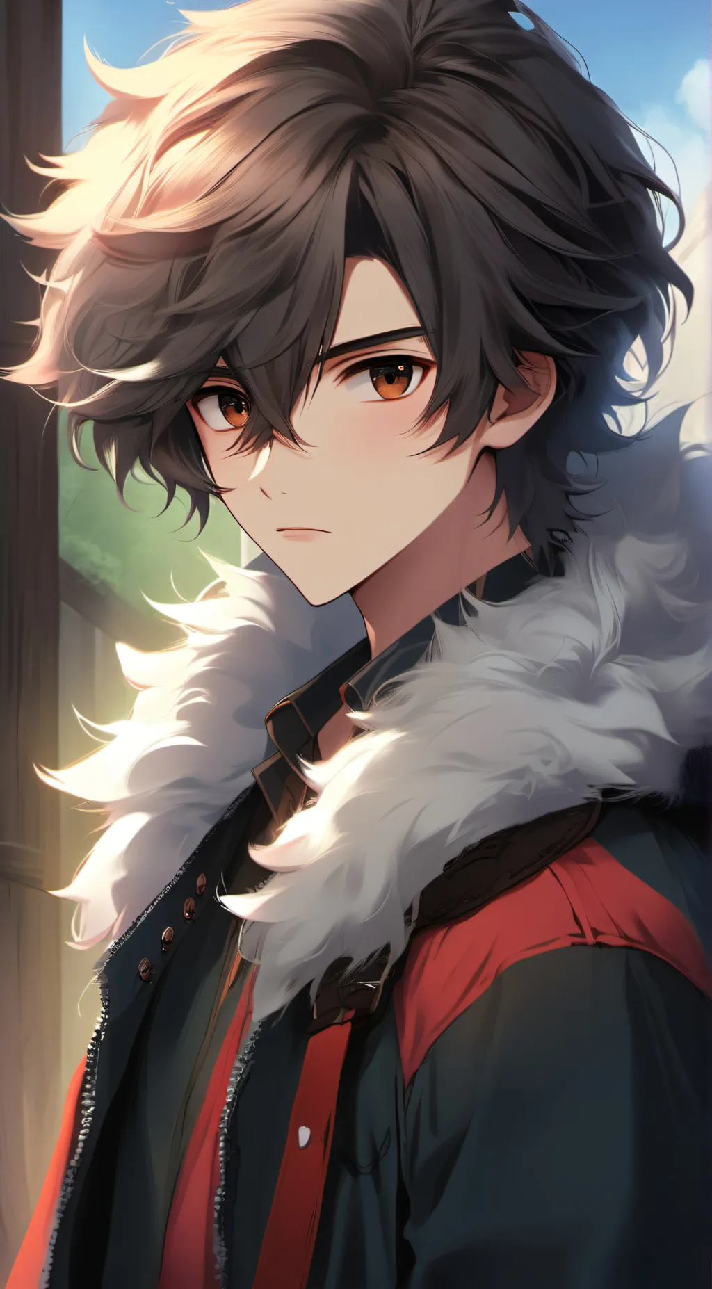 ai character: maxy background