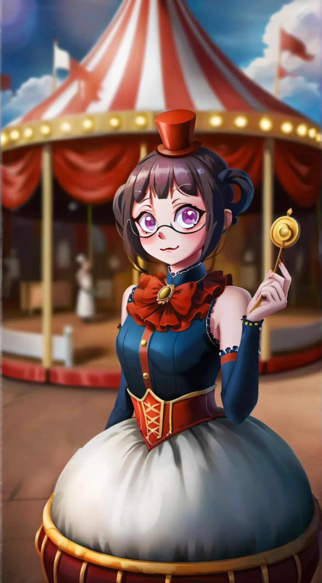 ai character: Pomni  background