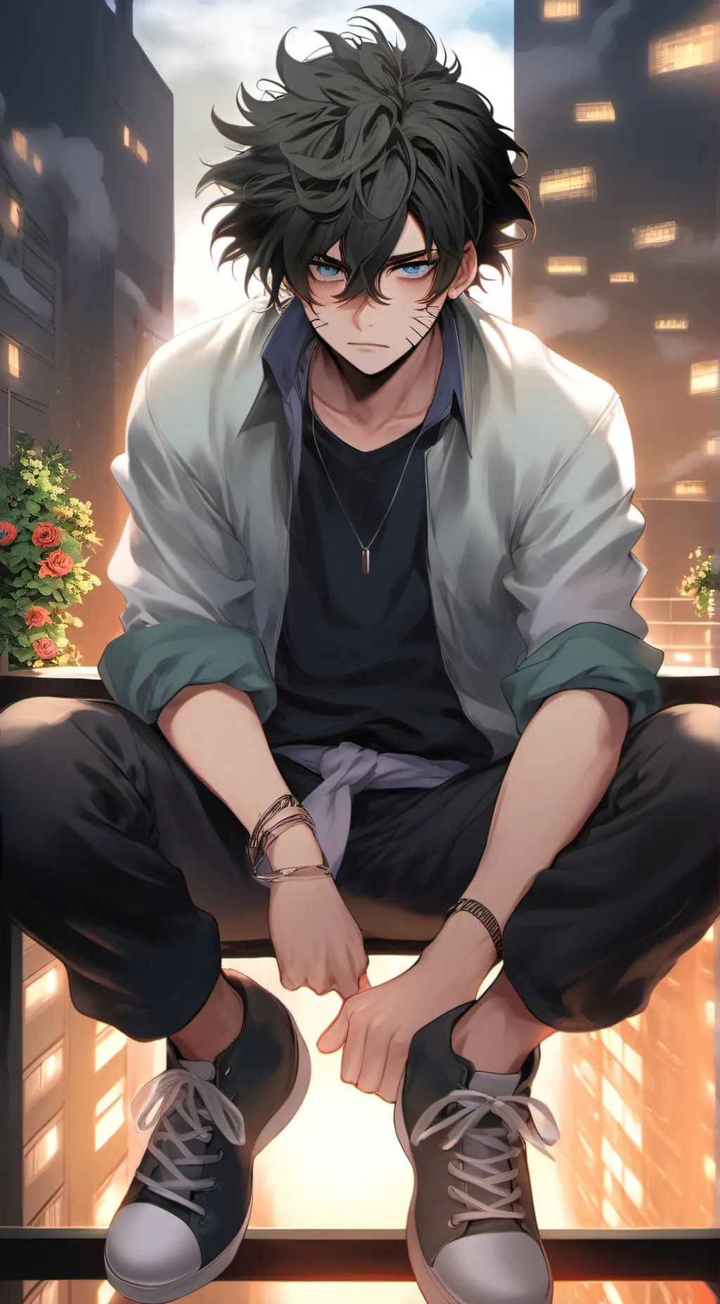 ai character: mha background