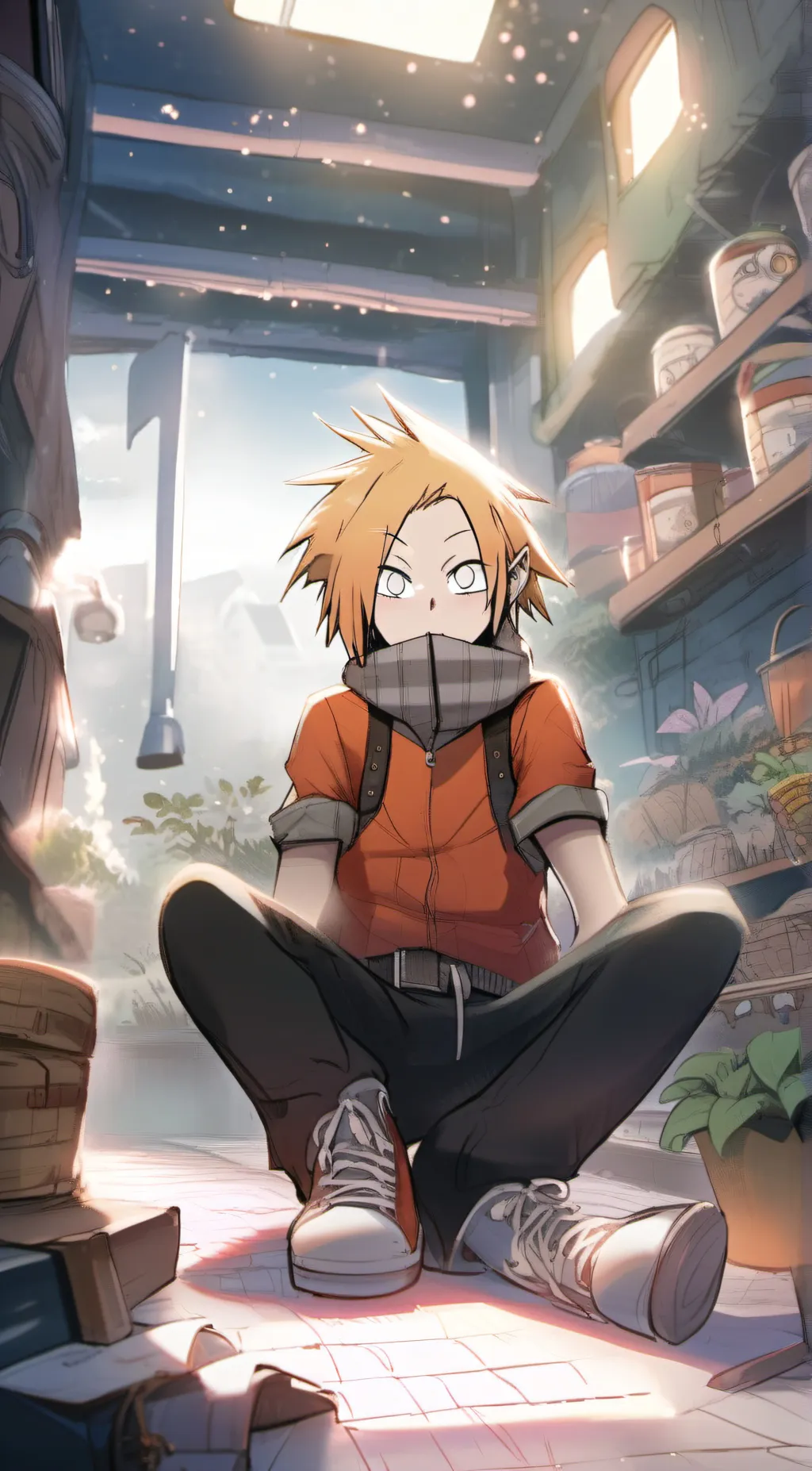 ai character: Denki background
