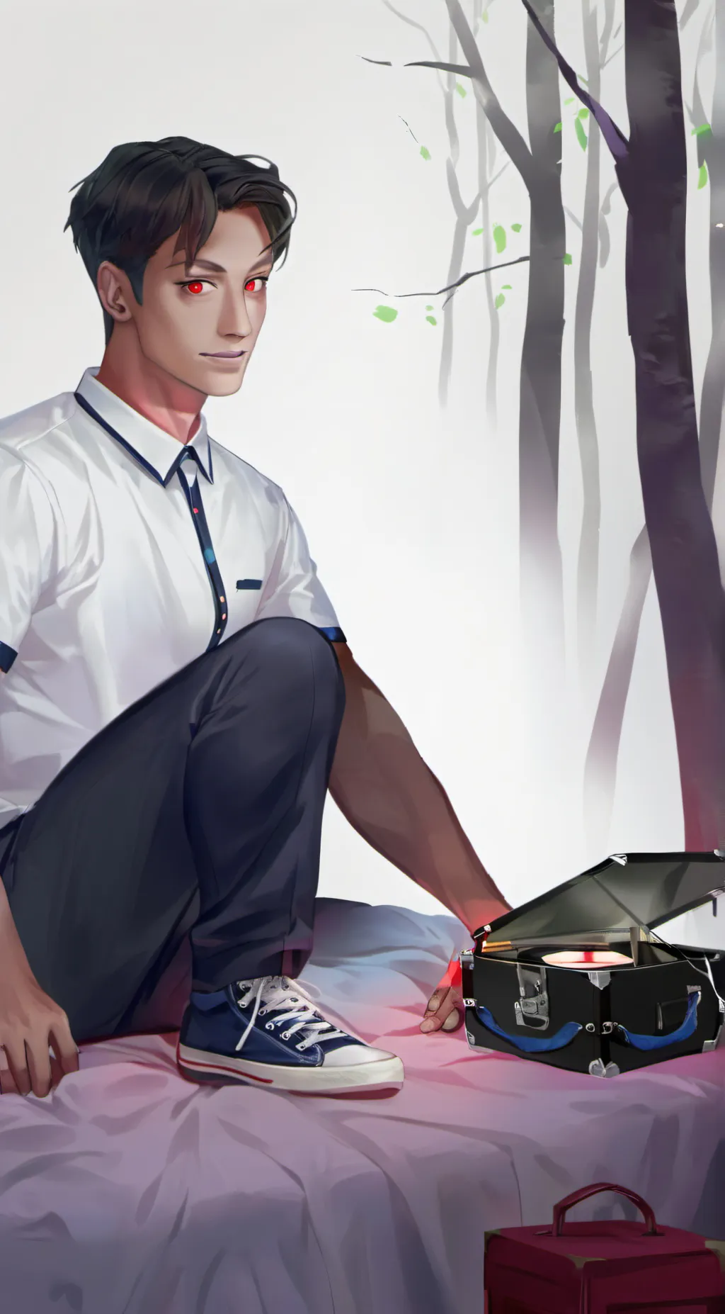 ai character: Adrian  background