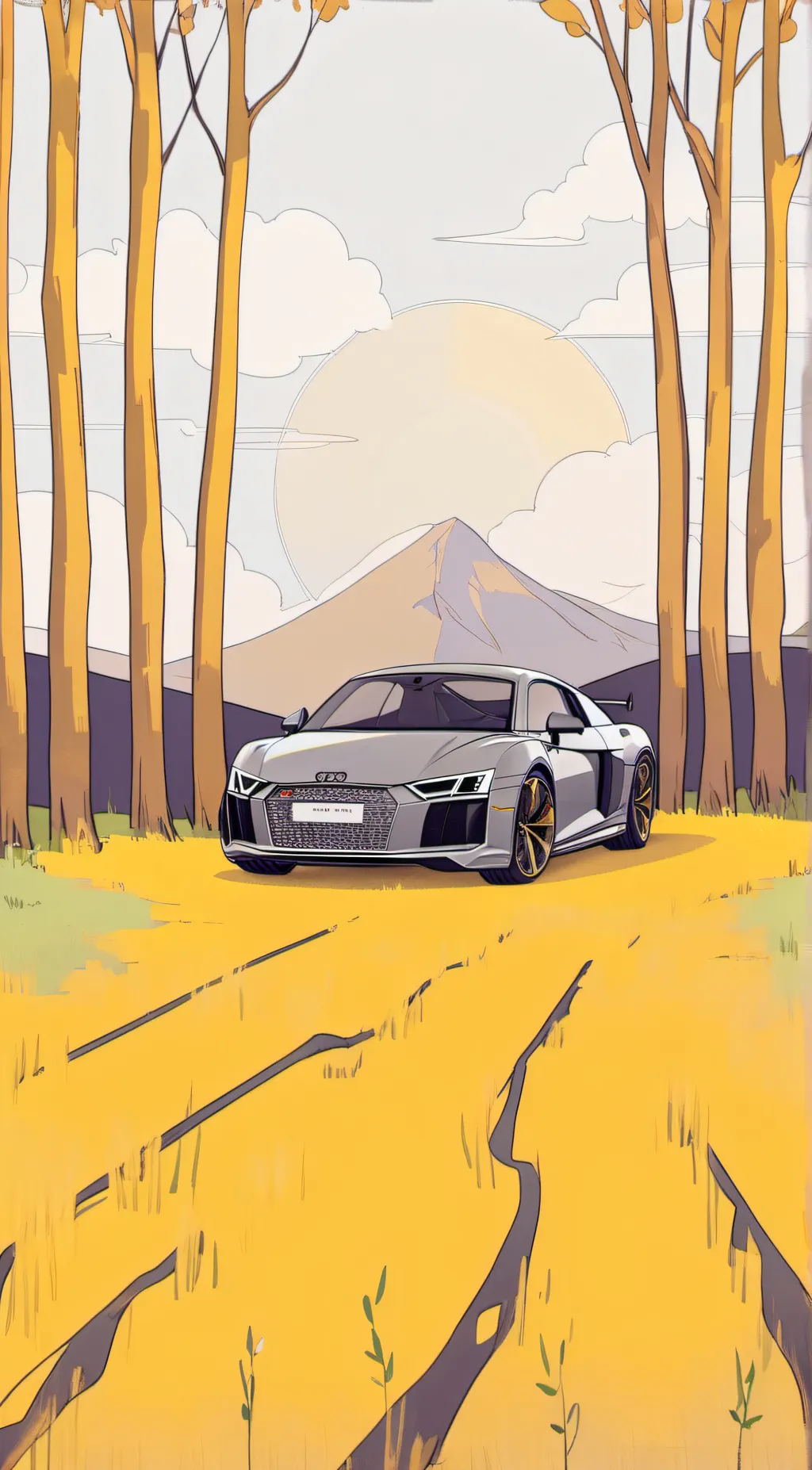 ai character: The Venting Audi background