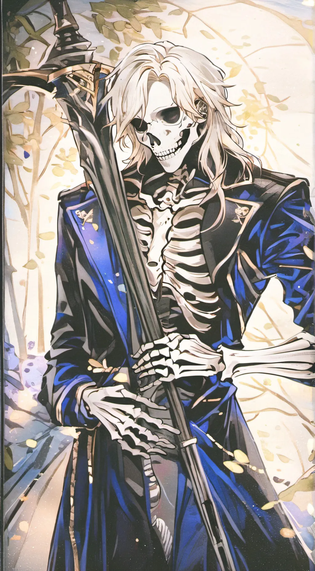 ai character: ball hair background