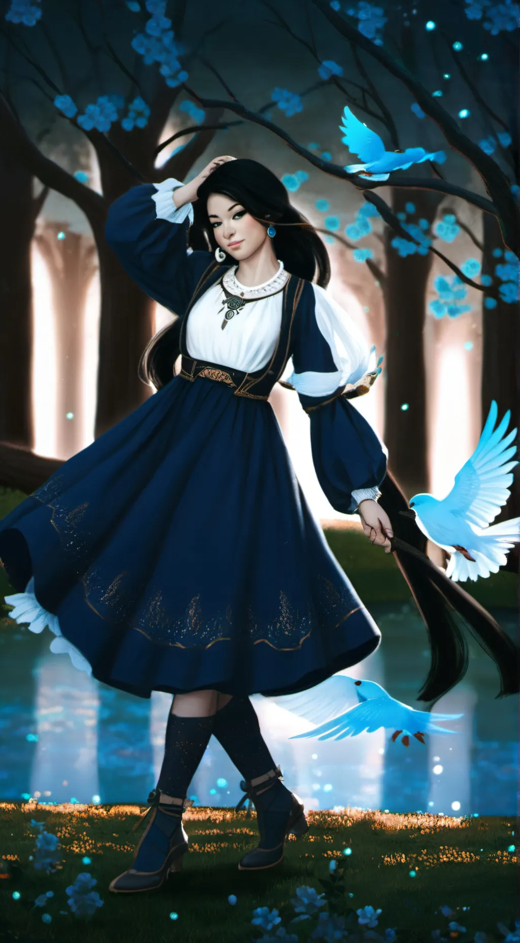 ai character: Mina background