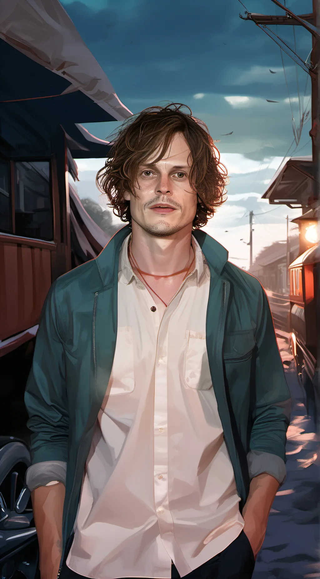 ai character: matthew gray guble background