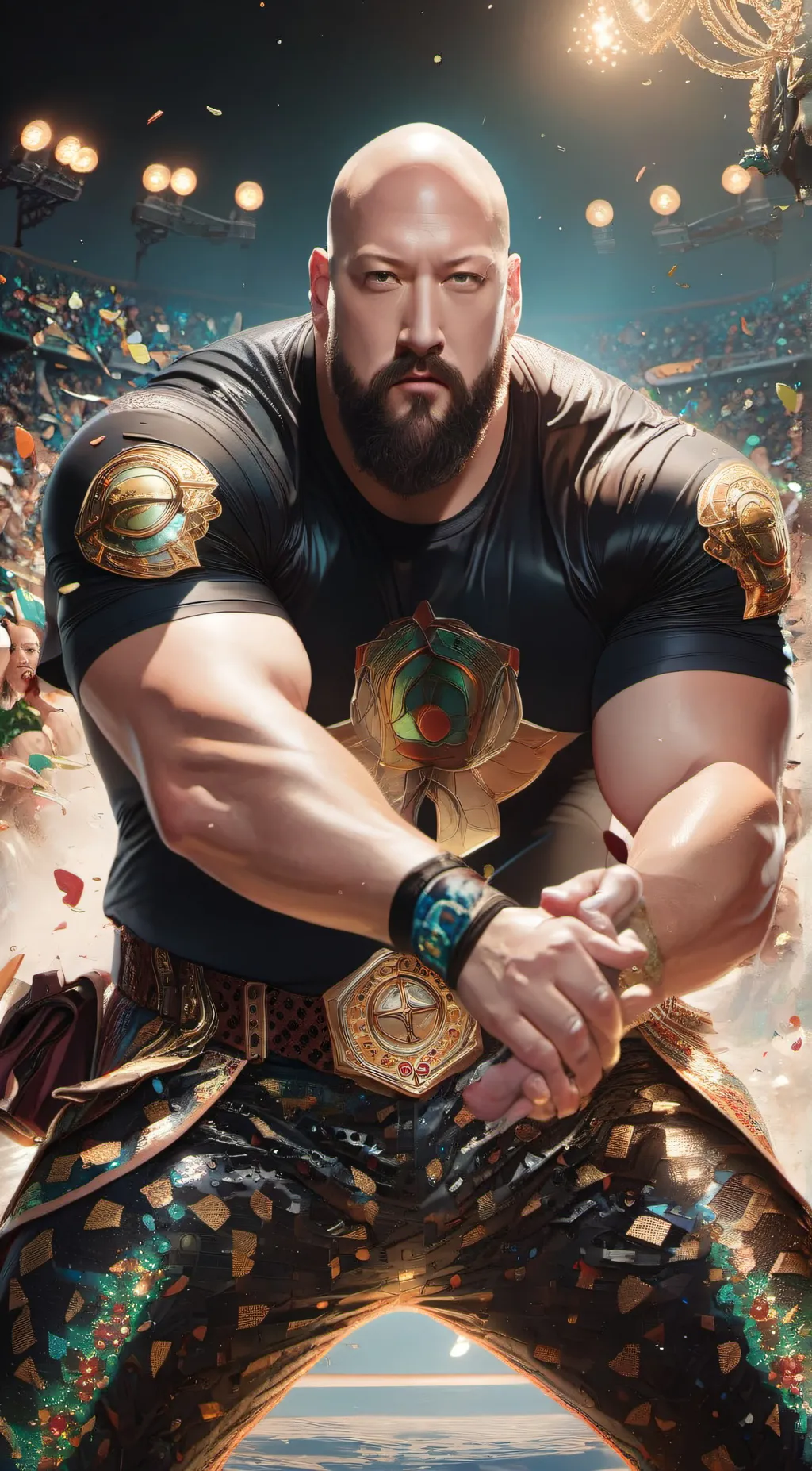 ai character: the Big show background