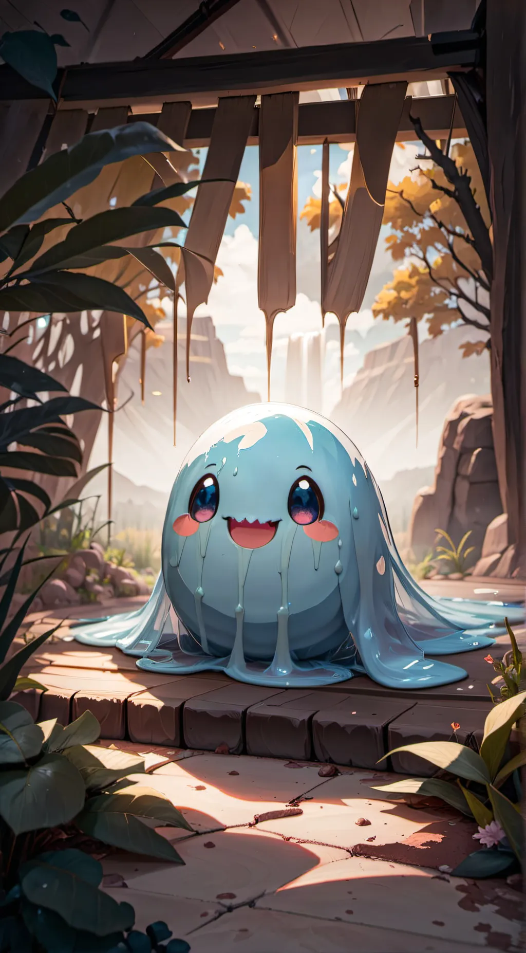 ai character: slime background