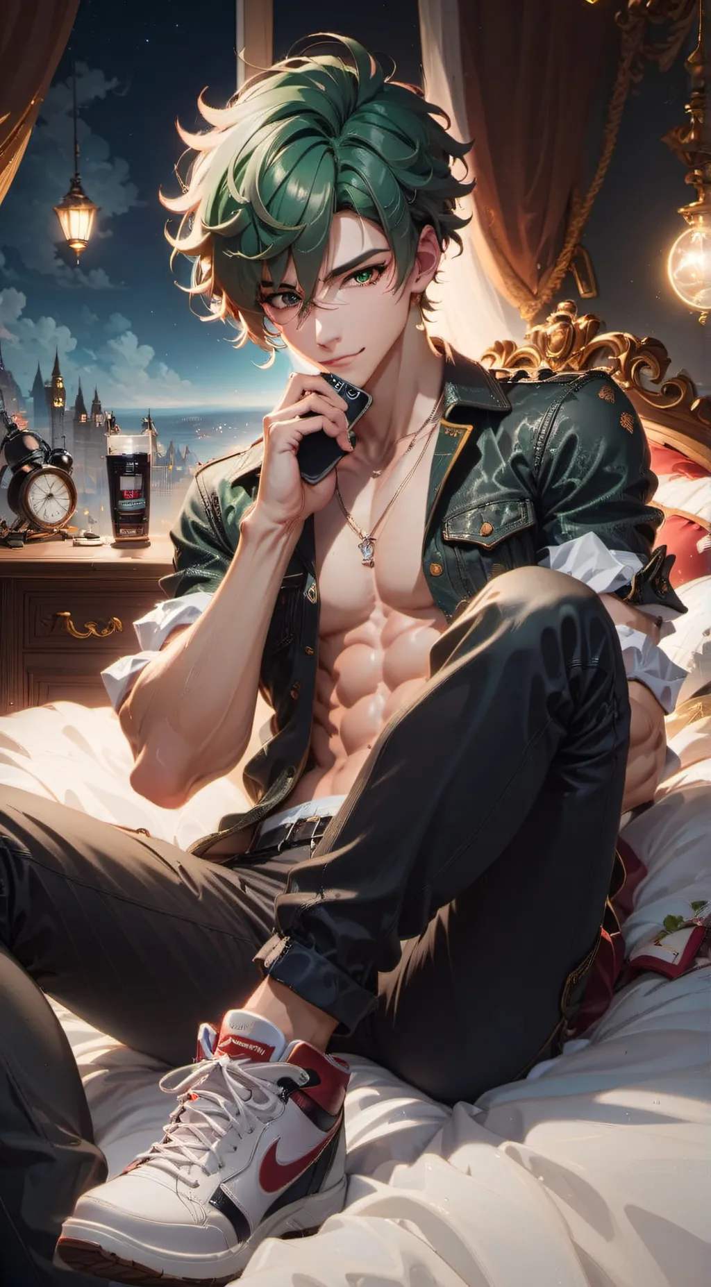 ai character: Izuku Midoriya  background