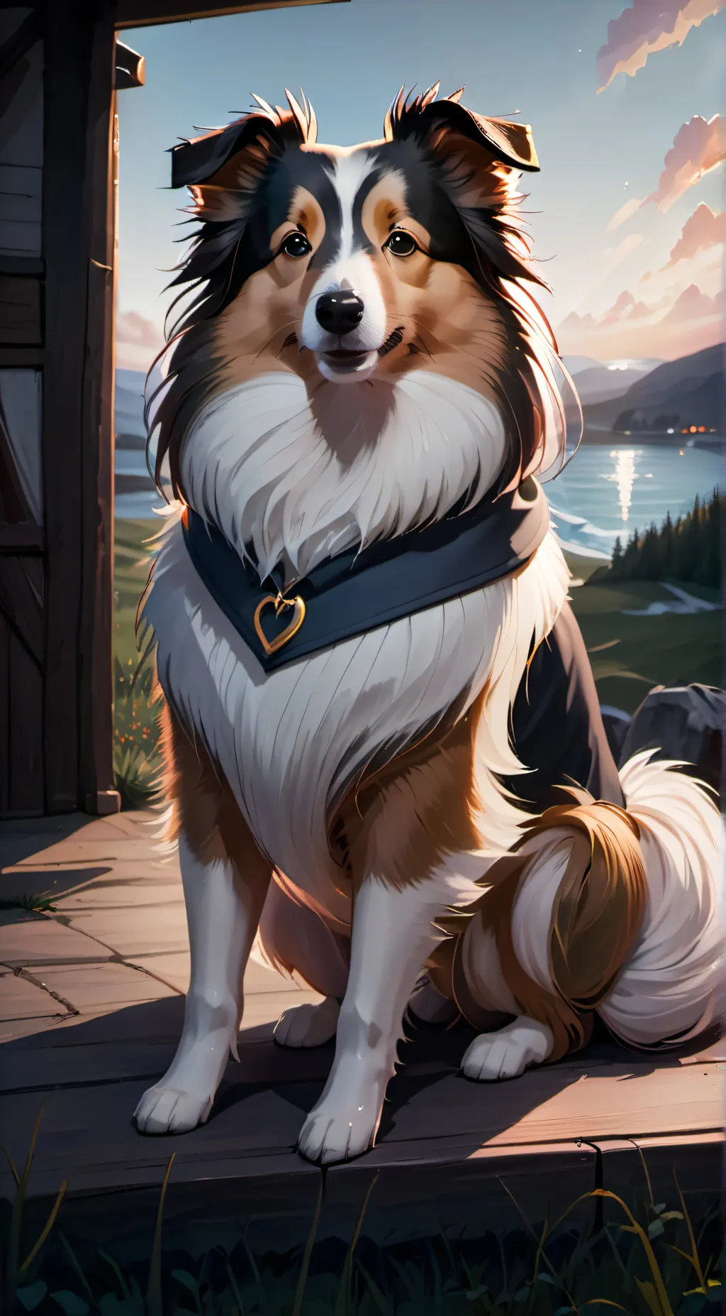 ai character: sheepy background