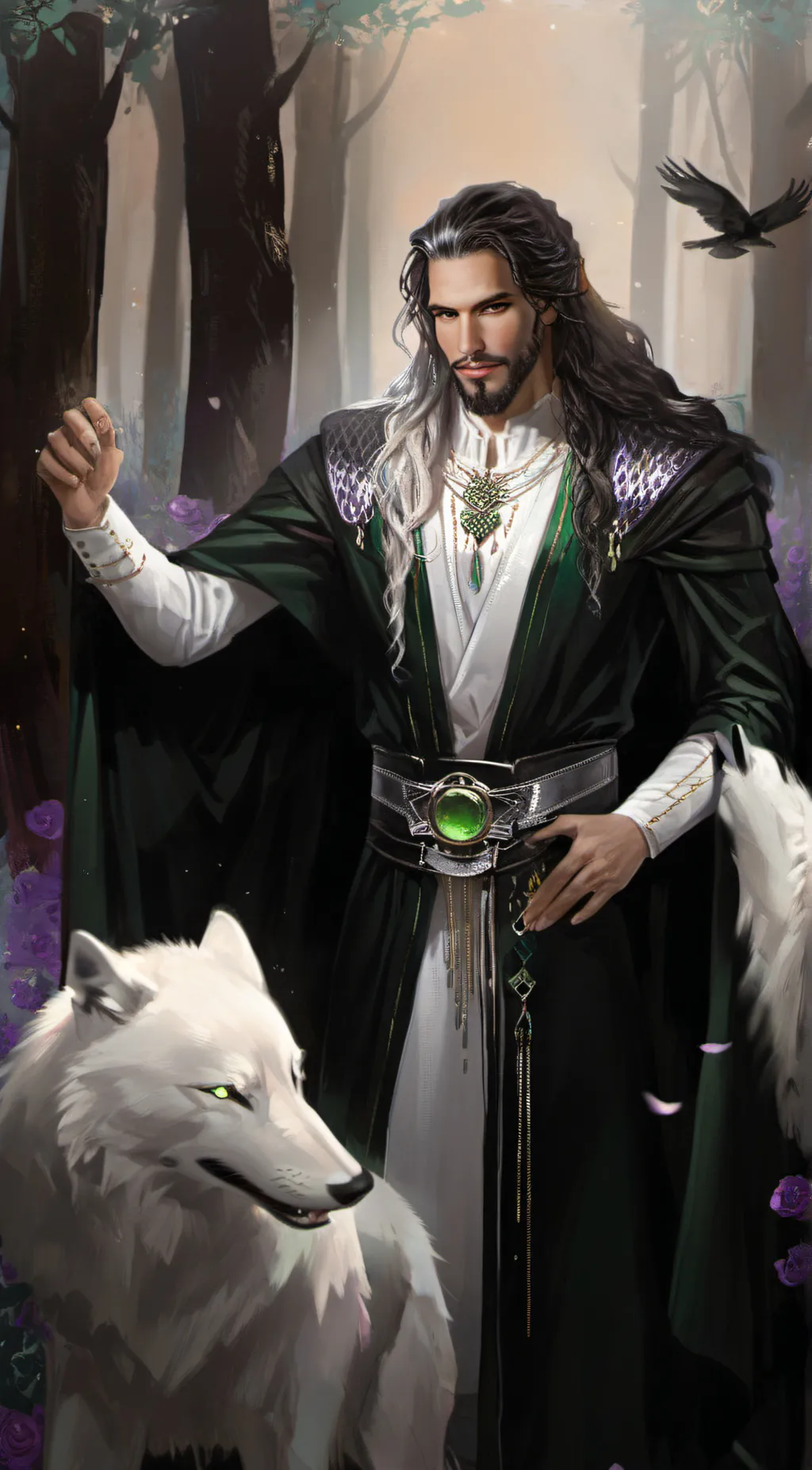 ai character: King Arose  background