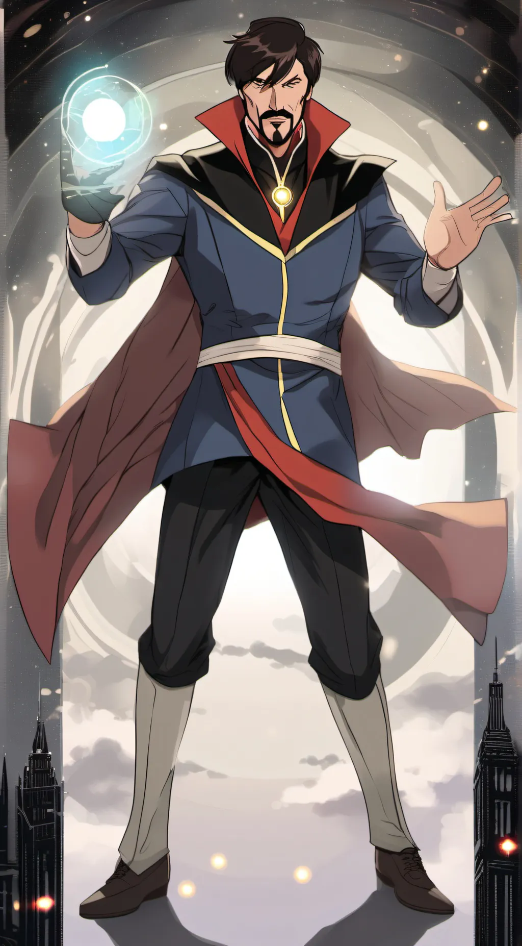 ai character: dr strange  background