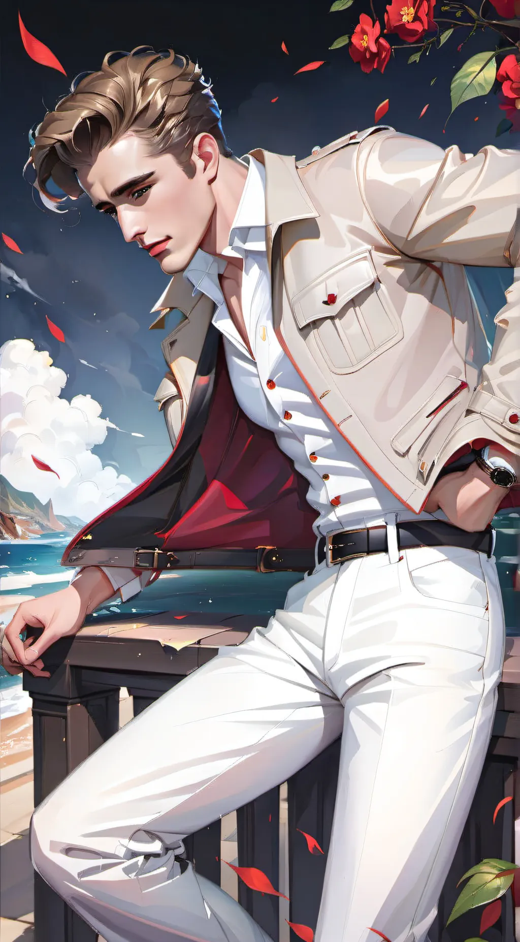 ai character: James Dean background