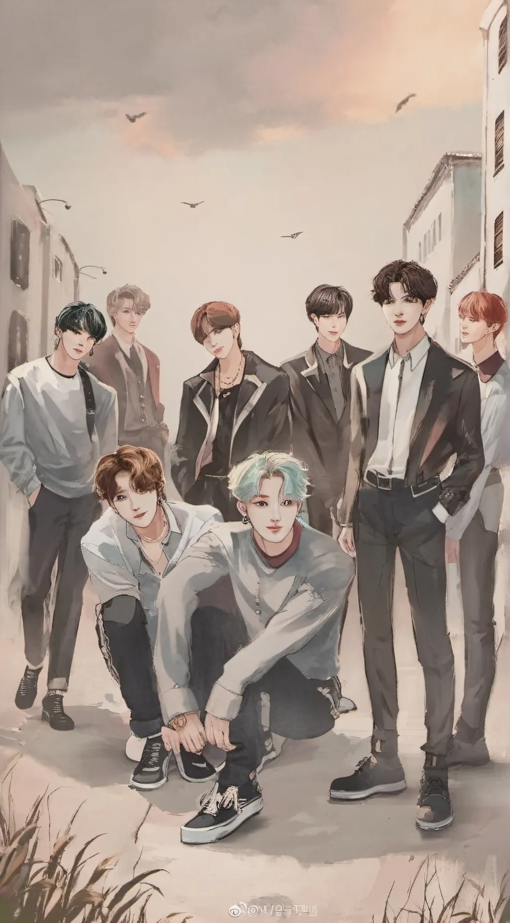 ai character: stray kids background