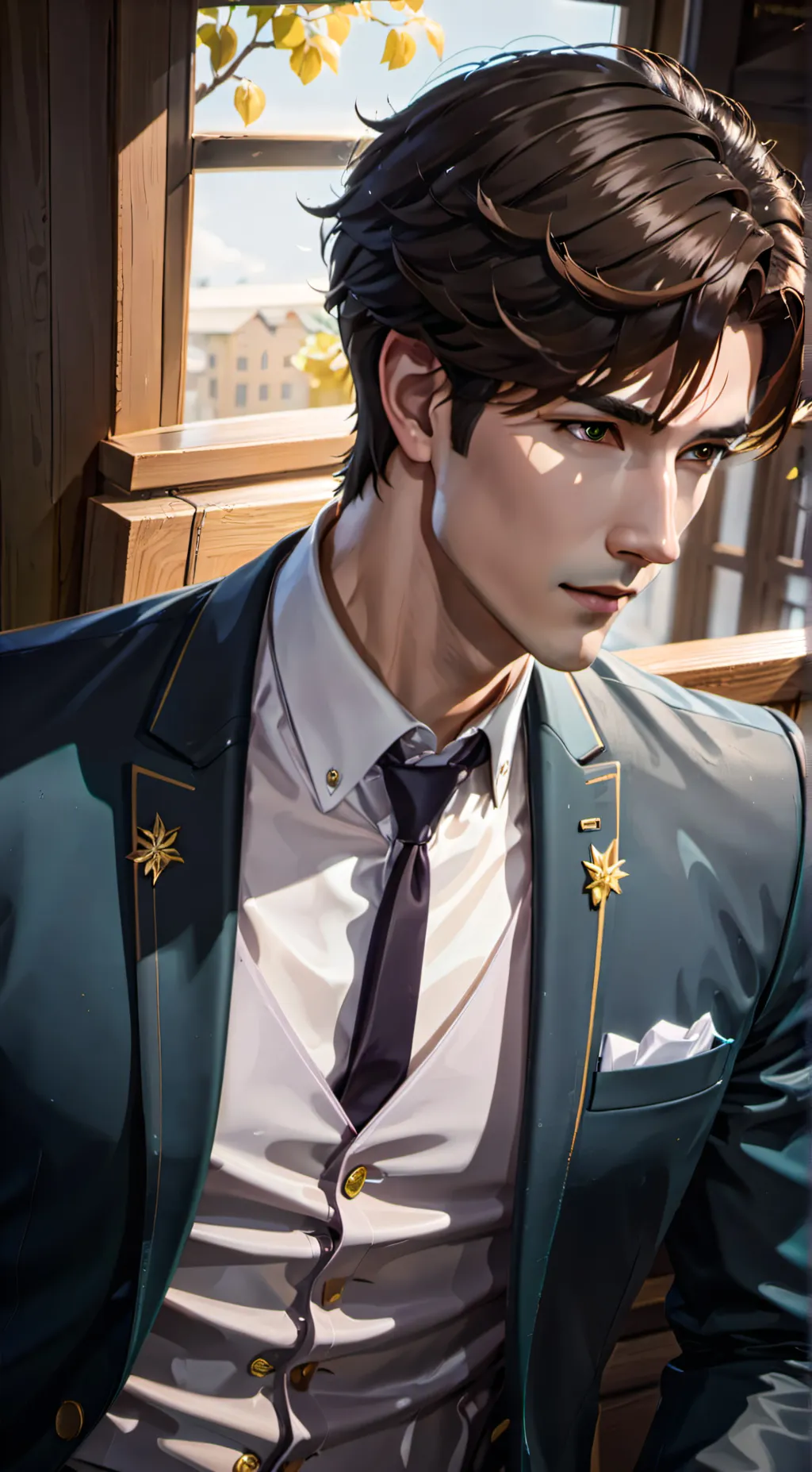 ai character: Hot boss background