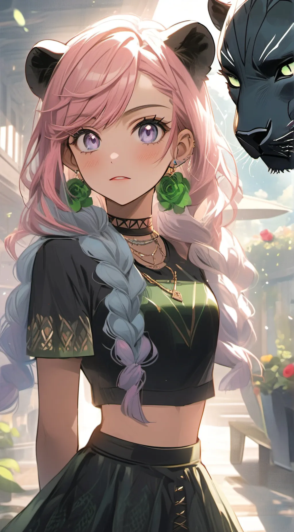 ai character: Cat background