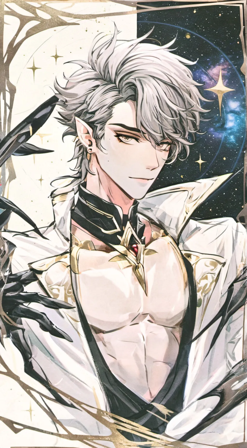 ai character: Grim Gravestone background