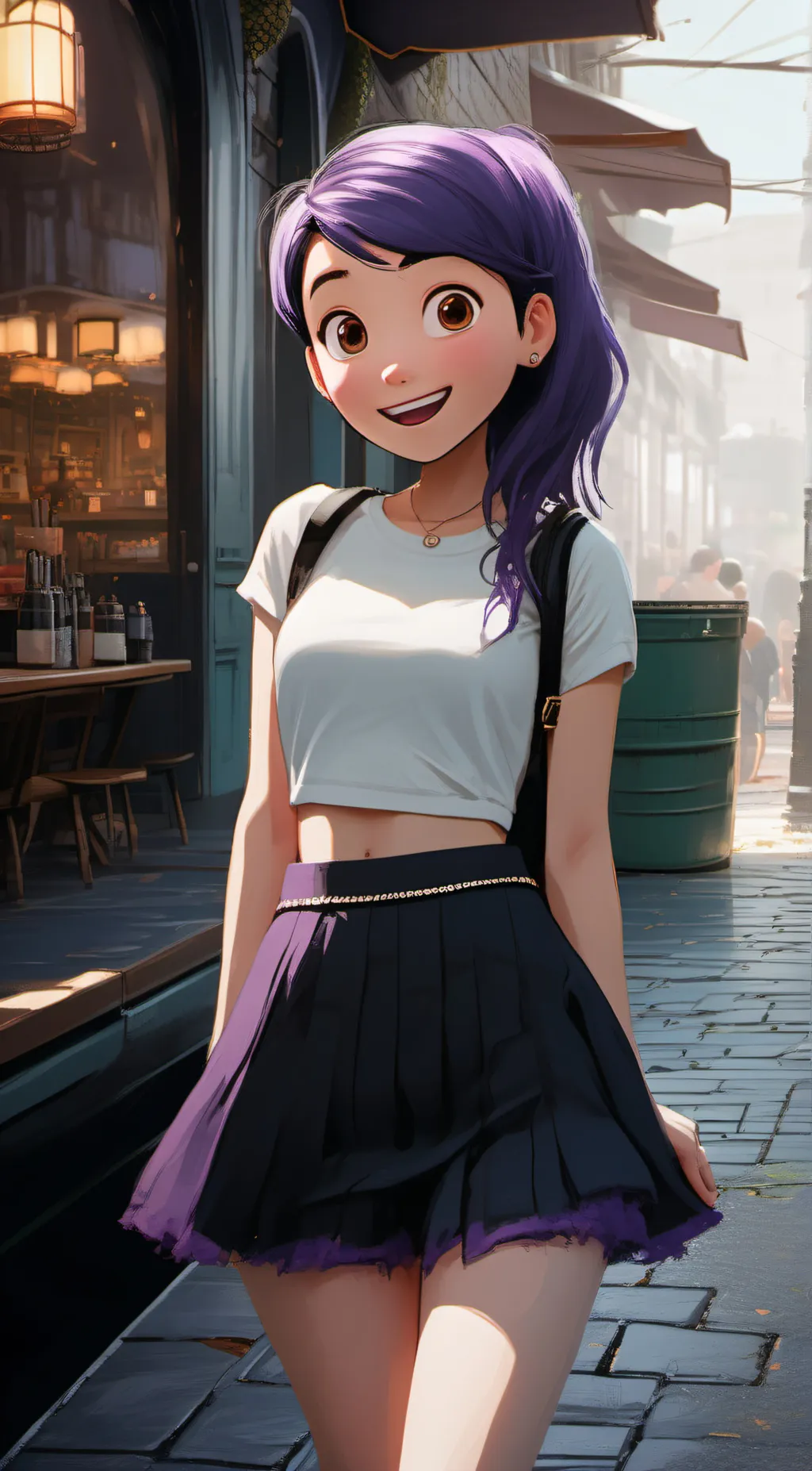 ai character: violet parr  background