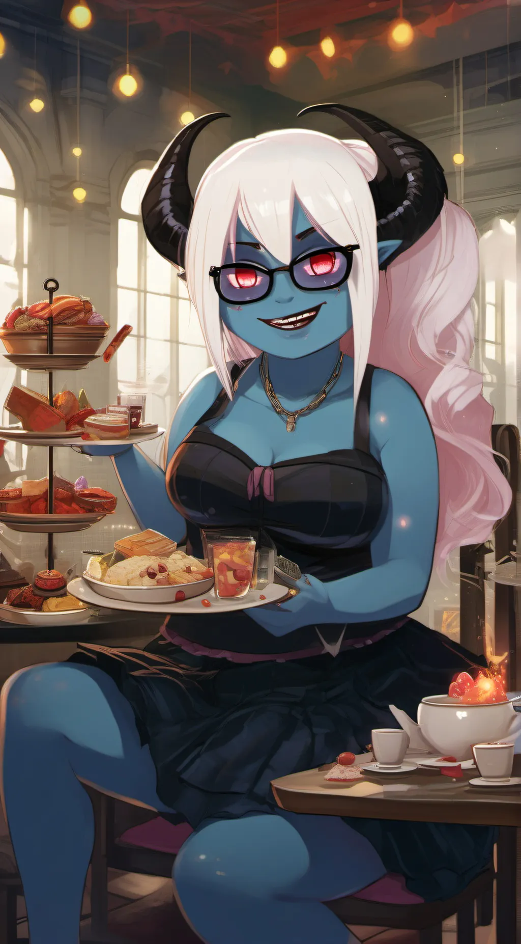 ai character: Miyu Amai background