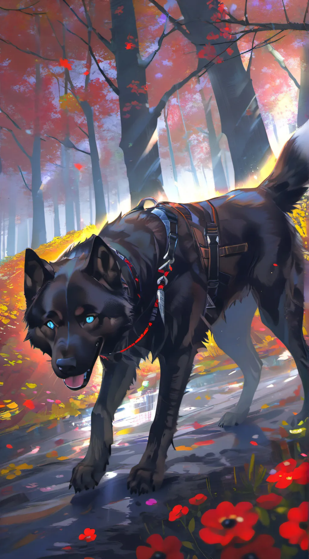 ai character: Alpha  background